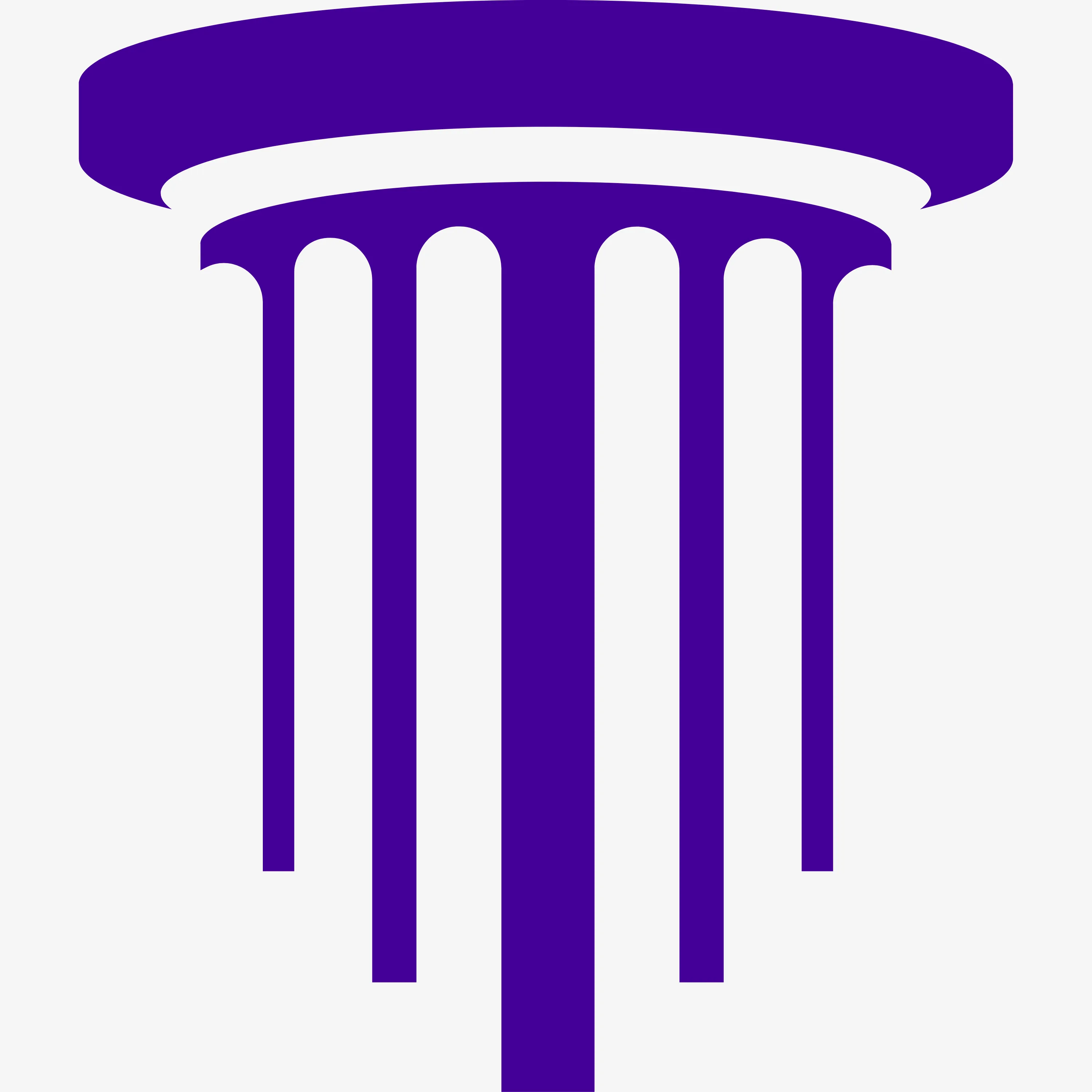 Ícone de pilar sólido representando integridade e transparência